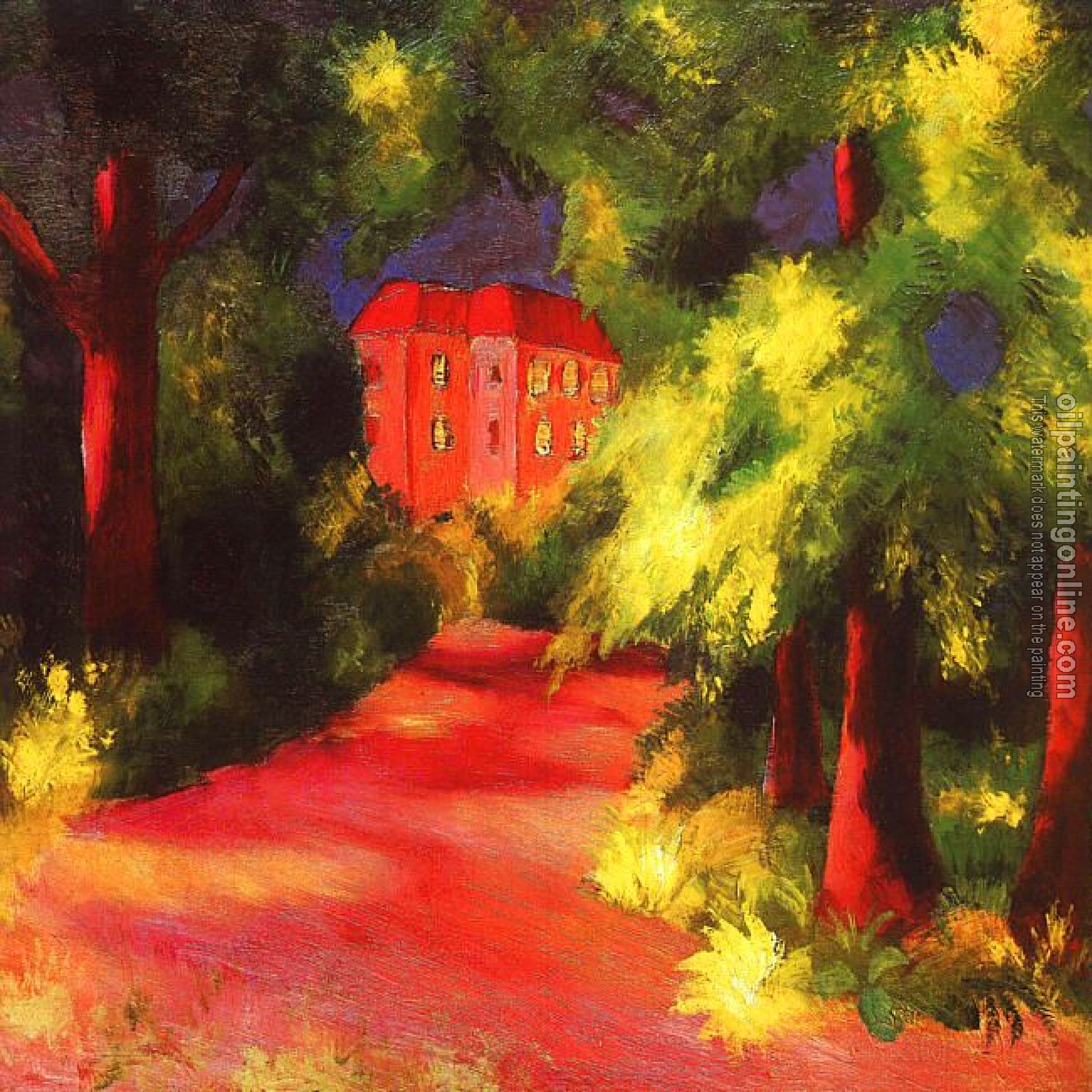 Macke, August - Oil Painting